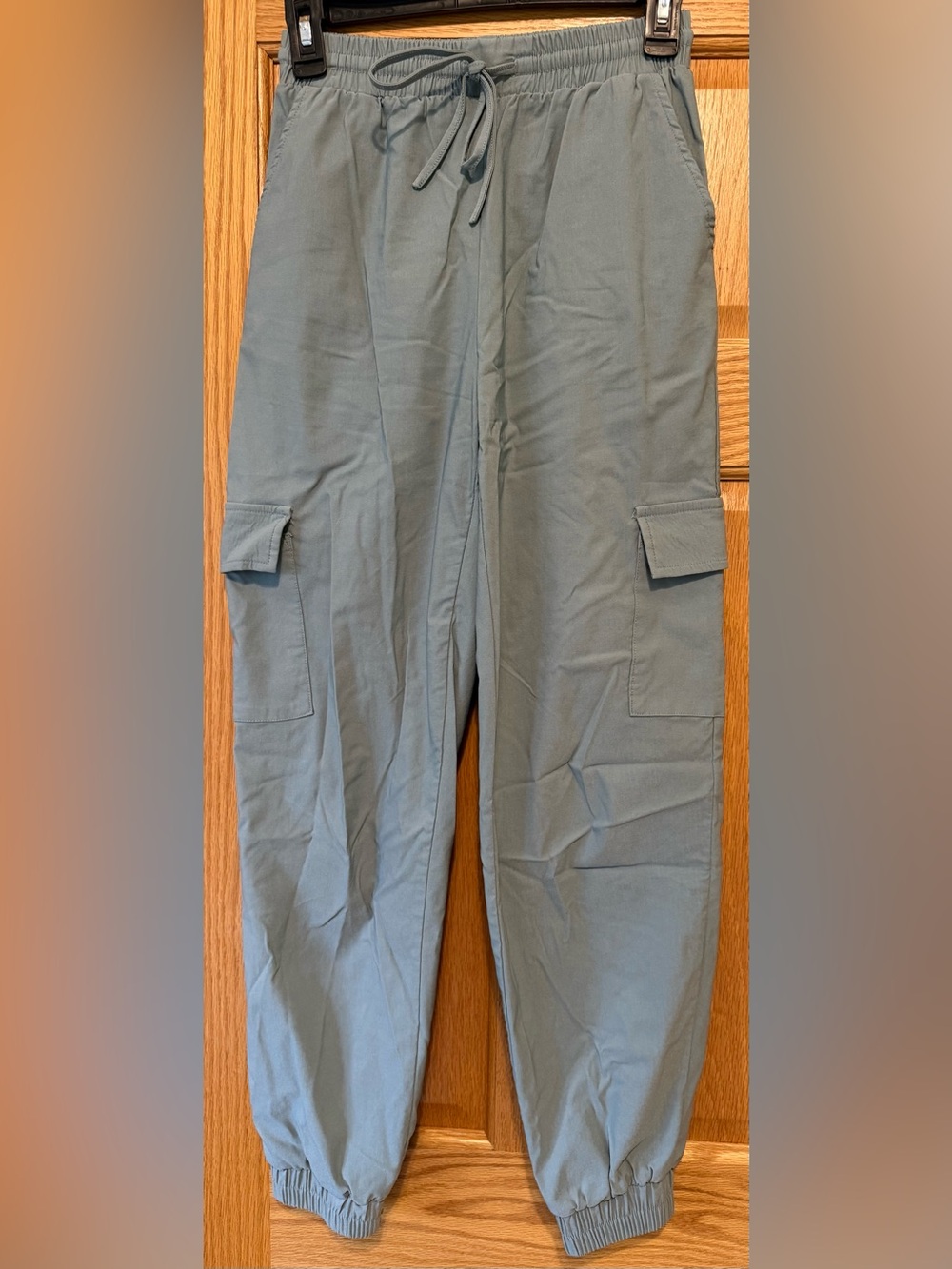 Happily Grey Women’s Casual Cargo Jogger Pants in Sage Green
